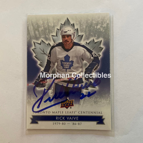 Rick Vaive - Autographed Card Leaf Centennial #1