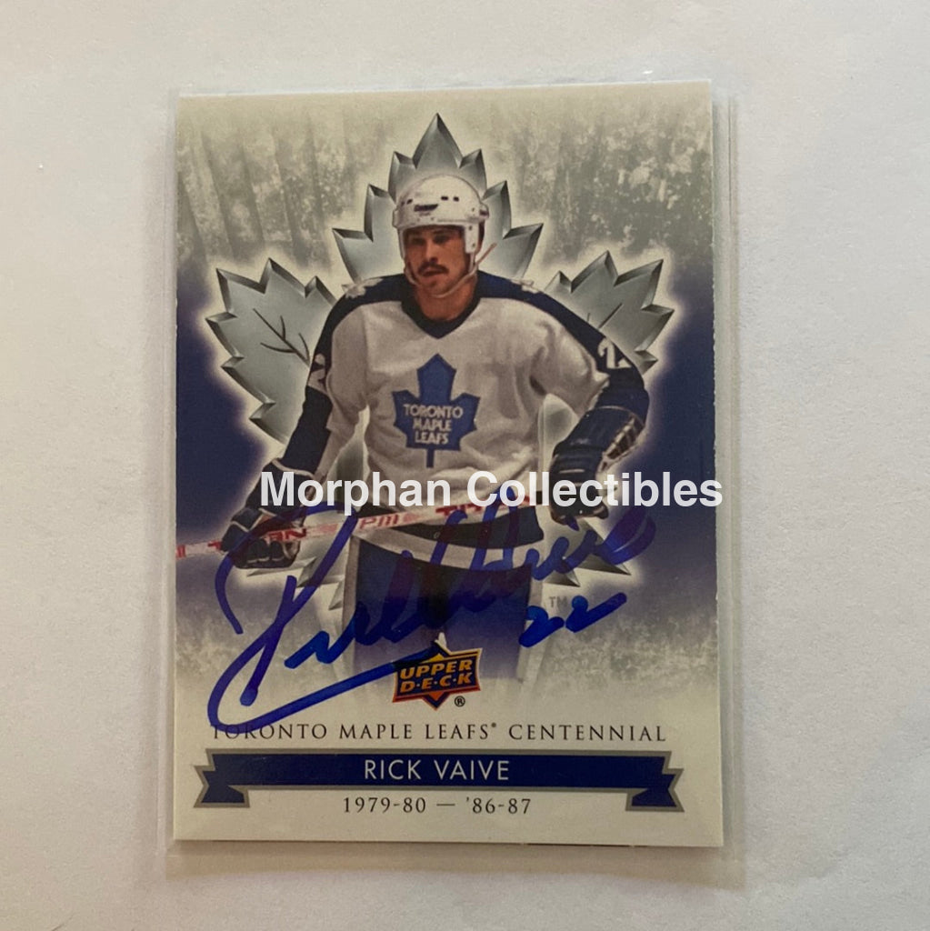 Rick Vaive - Autographed Card Leaf Centennial #1