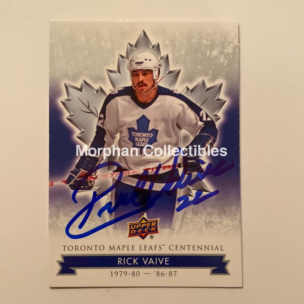 Rick Vaive - Autographed Card Leaf Centennial #1