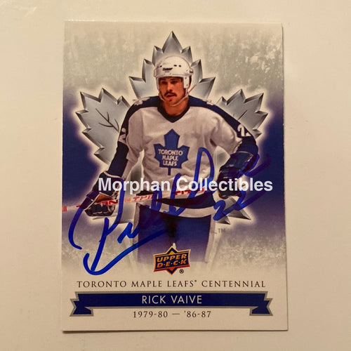 Rick Vaive - Autographed Card Leaf Centennial #1