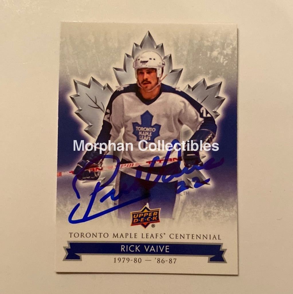 Rick Vaive - Autographed Card Leaf Centennial #1