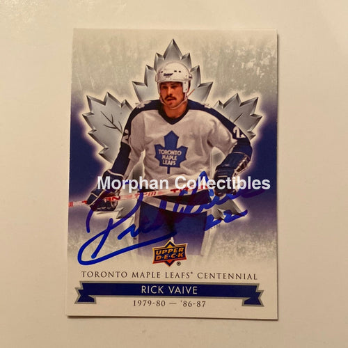 Rick Vaive - Autographed Card Leaf Centennial #1