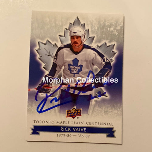 Rick Vaive - Autographed Card Leaf Centennial #1