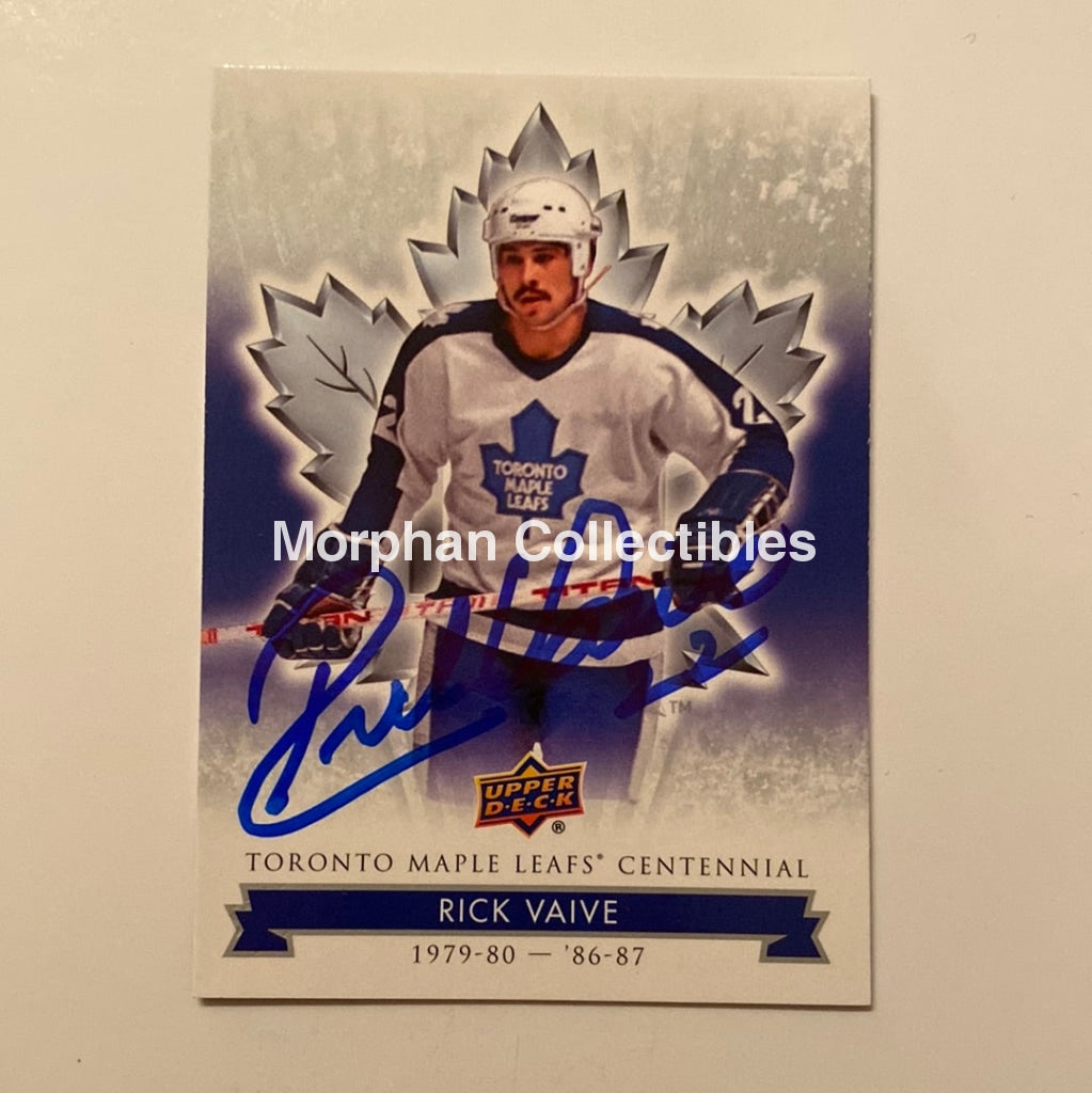 Rick Vaive - Autographed Card Leaf Centennial #1