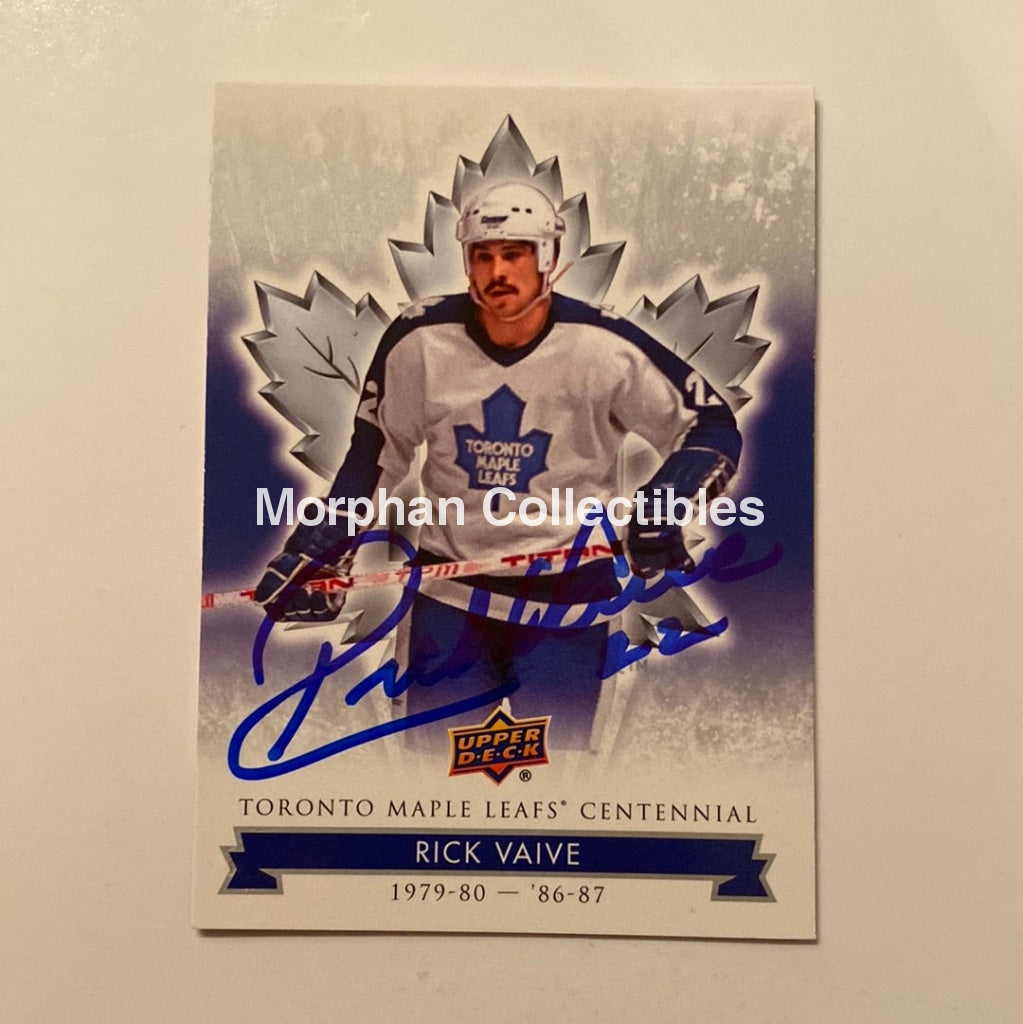 Rick Vaive - Autographed Card Leaf Centennial #1