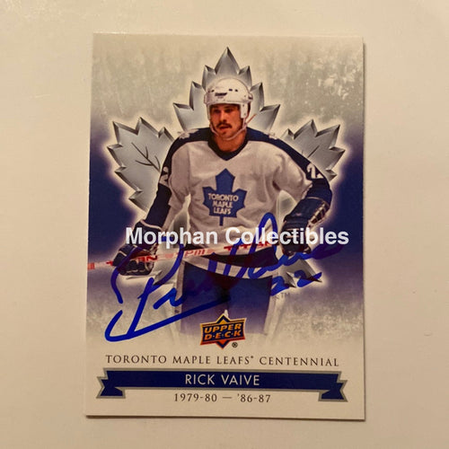 Rick Vaive - Autographed Card Leaf Centennial #1