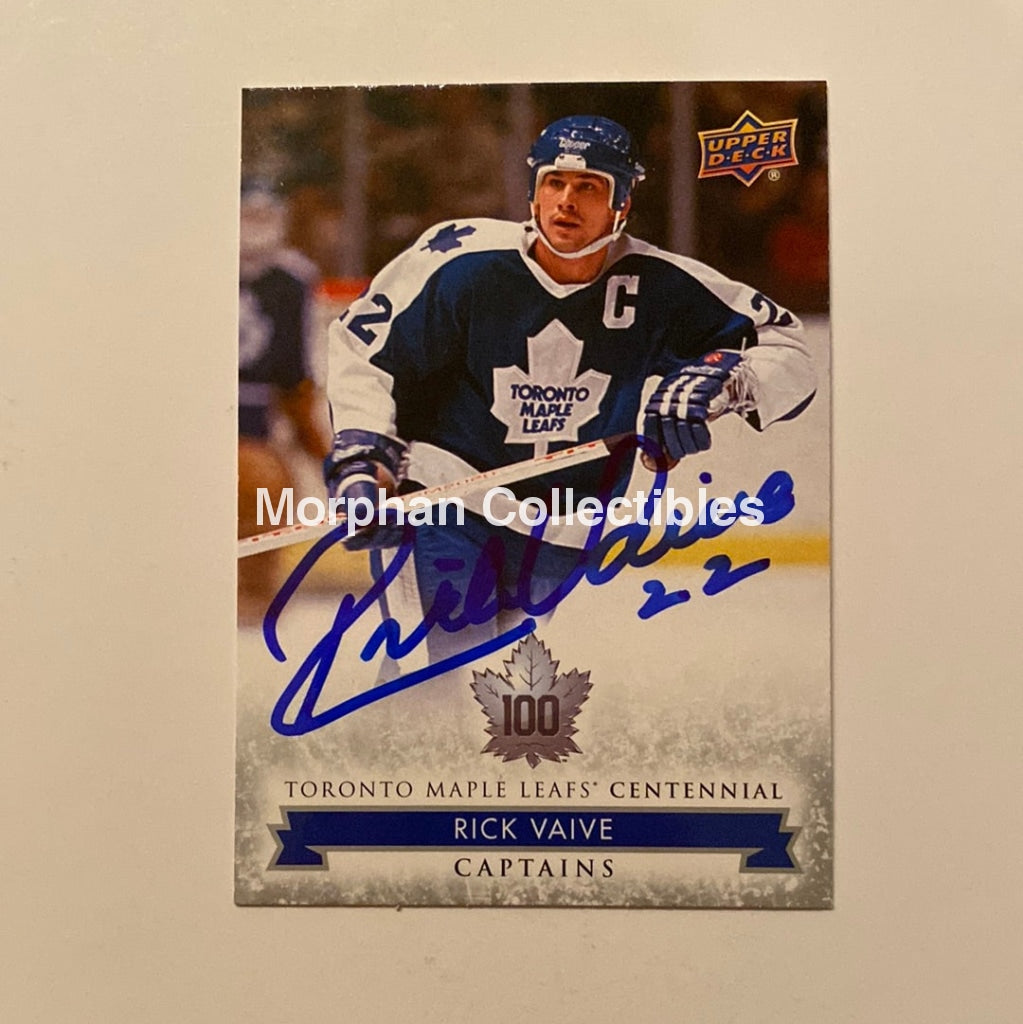 Rick Vaive - Autographed Card Leaf Centennial #106