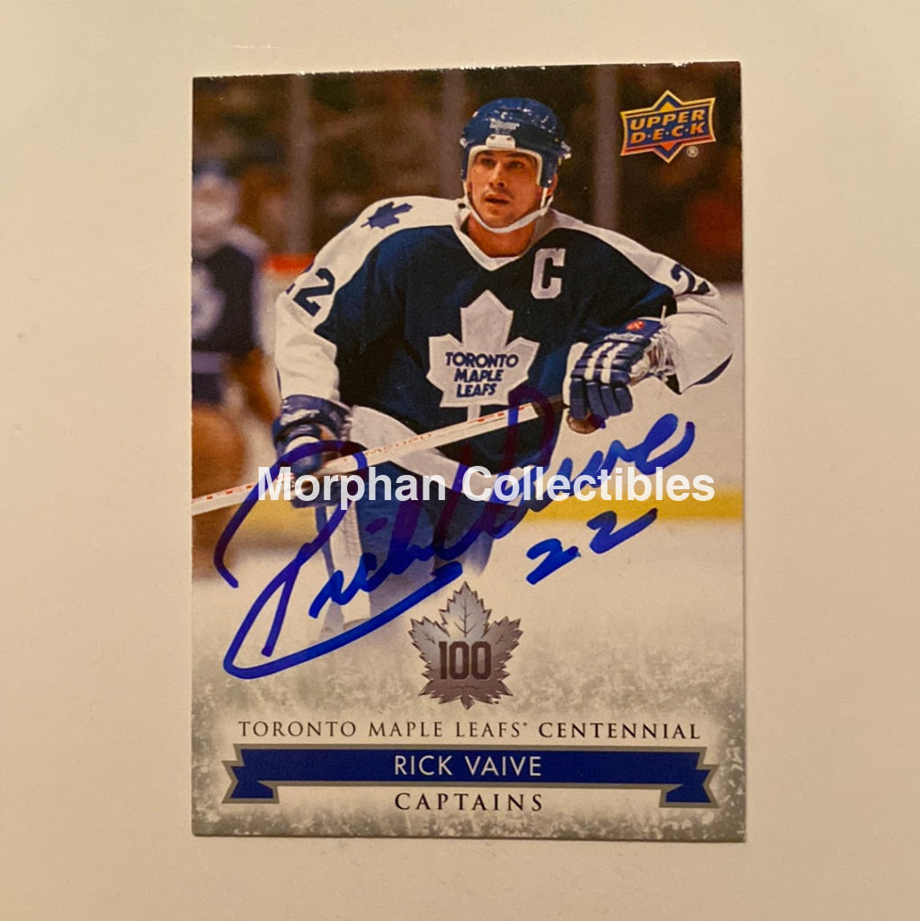 Rick Vaive - Autographed Card Leaf Centennial #106