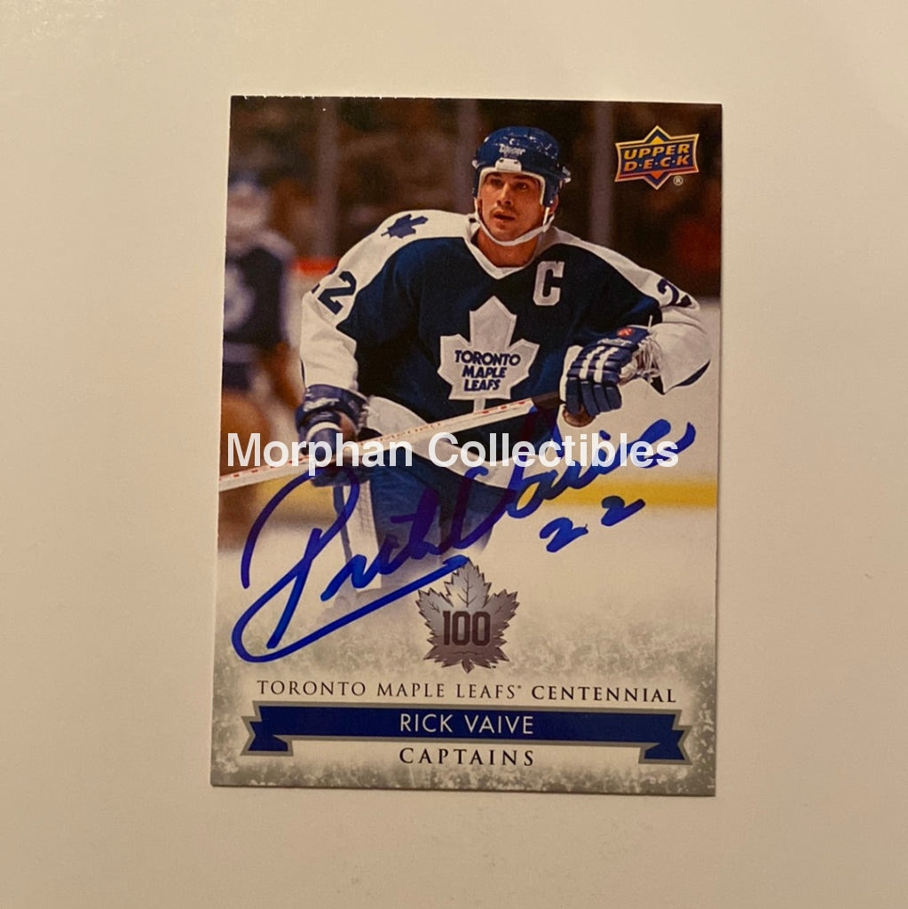 Rick Vaive - Autographed Card Leaf Centennial #106