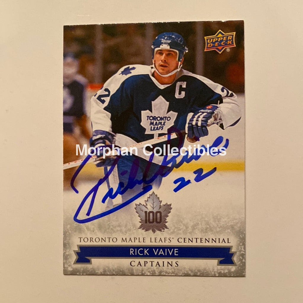 Rick Vaive - Autographed Card Leaf Centennial #106