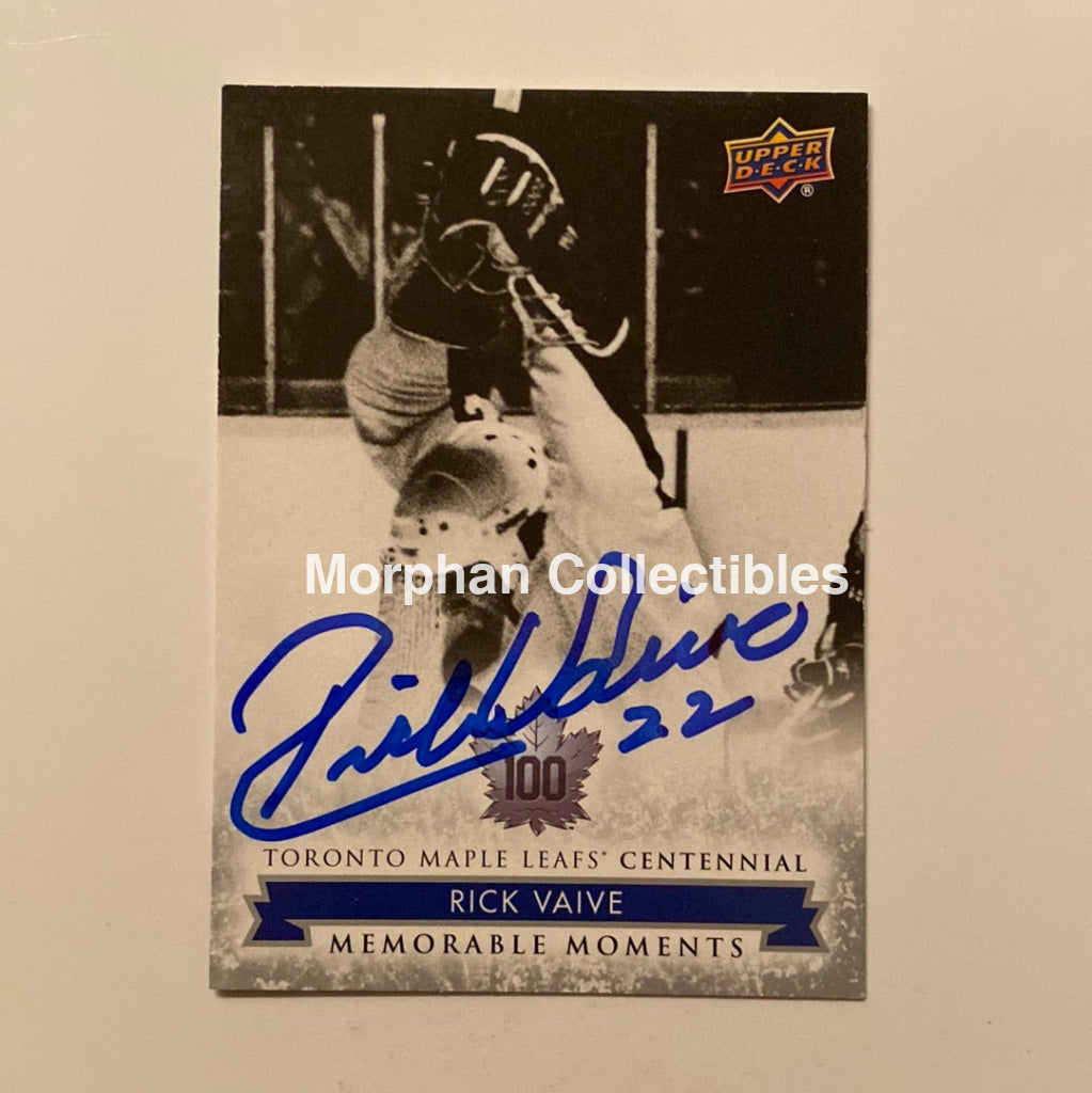 Rick Vaive - Autographed Card Leaf Centennial #186