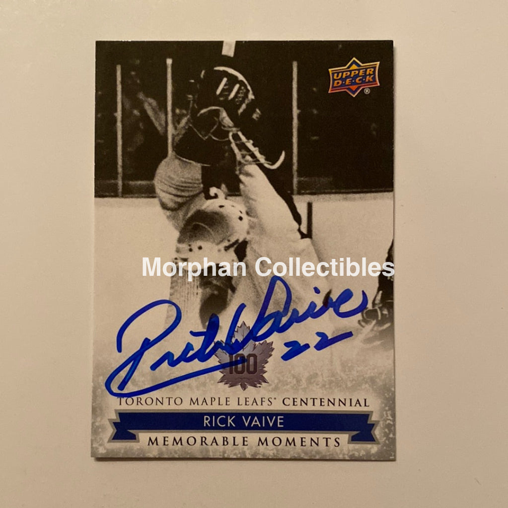Rick Vaive - Autographed Card Leaf Centennial #186