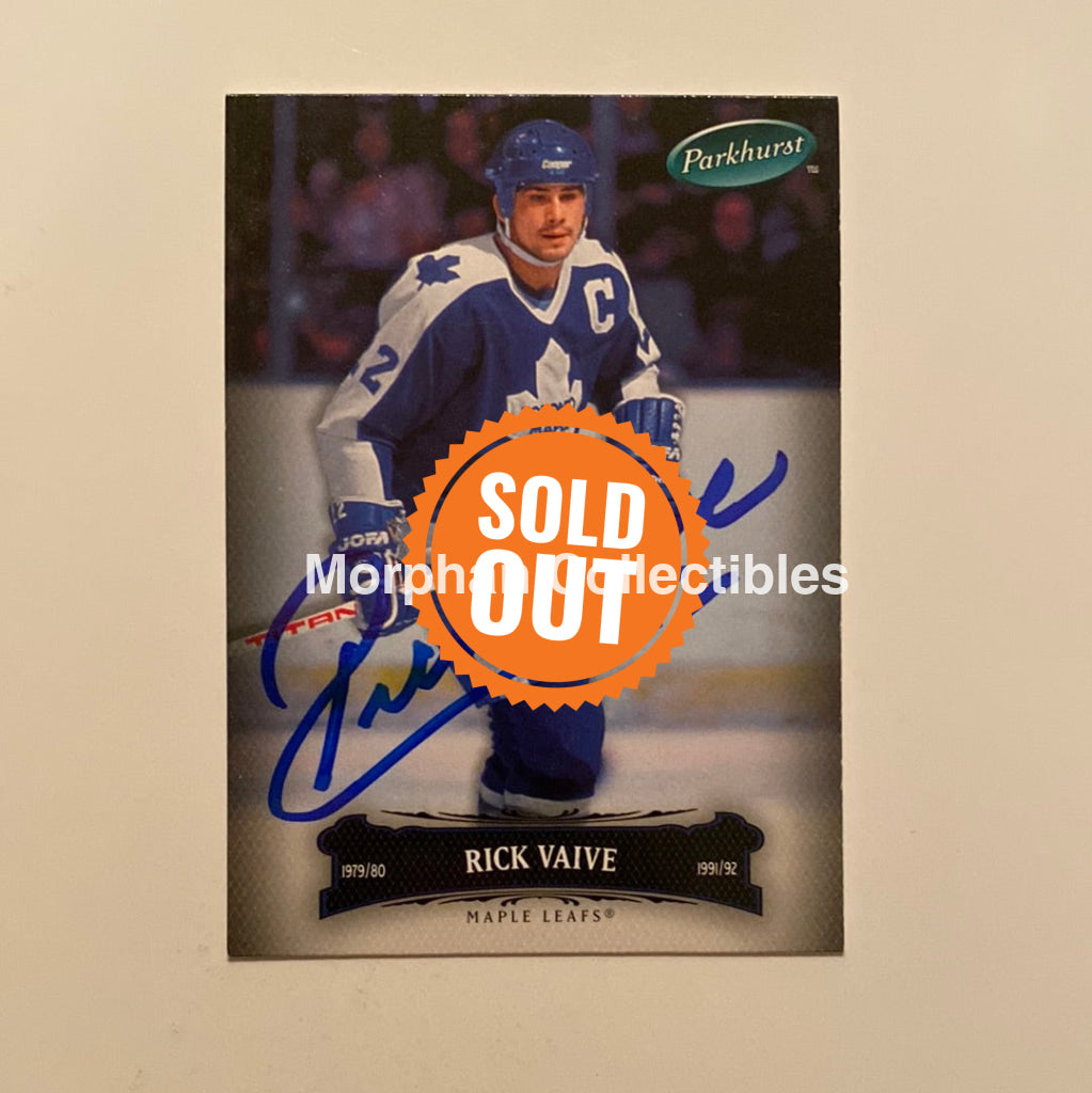 Rick Vaive - Autographed Card Parkhurst