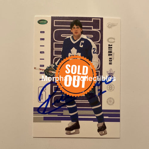 Rick Vaive - Autographed Card Parkhurst Original 6