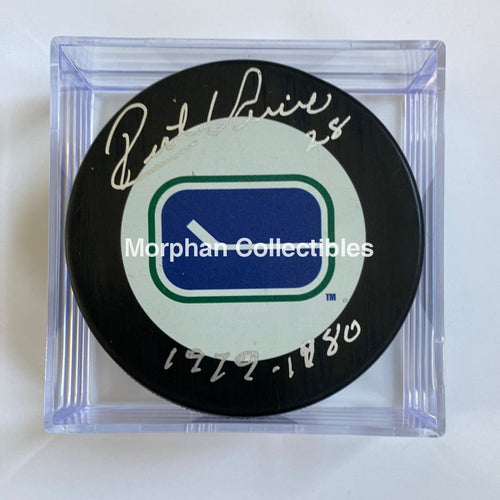 Rick Vaive - Autographed Vancouver Canucks Puck