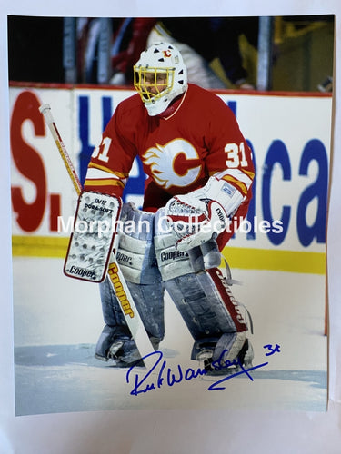 Rick Wamsley- Autographed 8X10 Photo - Calgary Flames