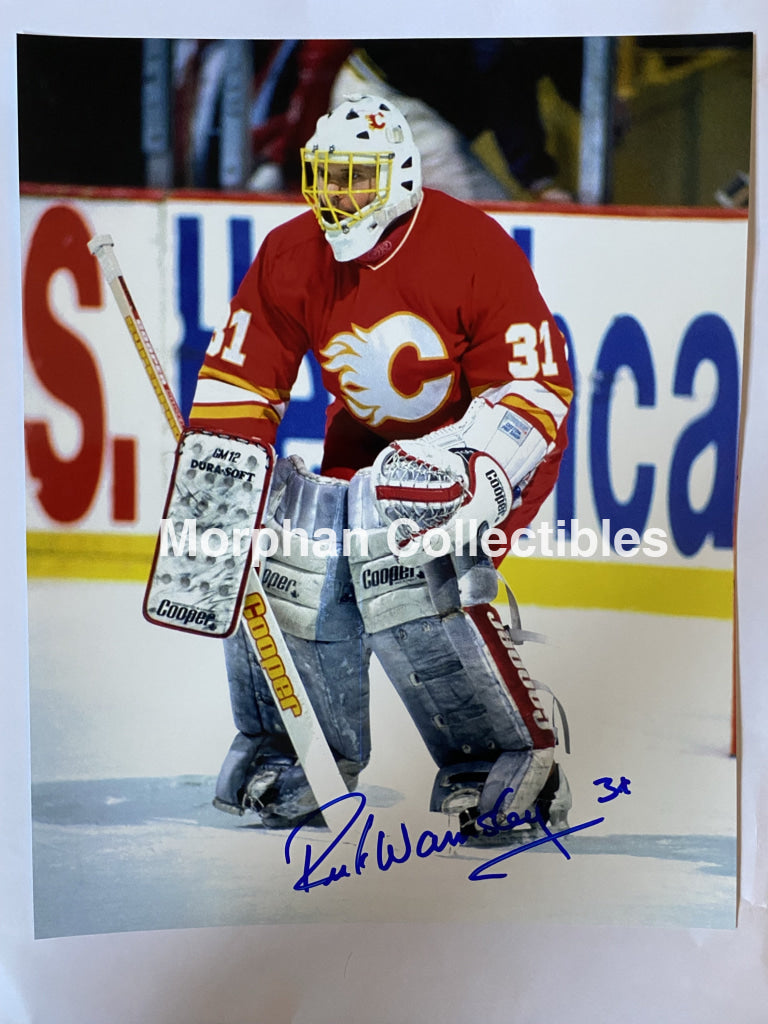 Rick Wamsley- Autographed 8X10 Photo - Calgary Flames