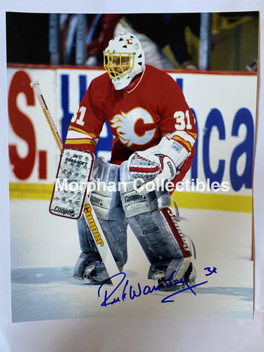 Rick Wamsley- Autographed 8X10 Photo - Calgary Flames