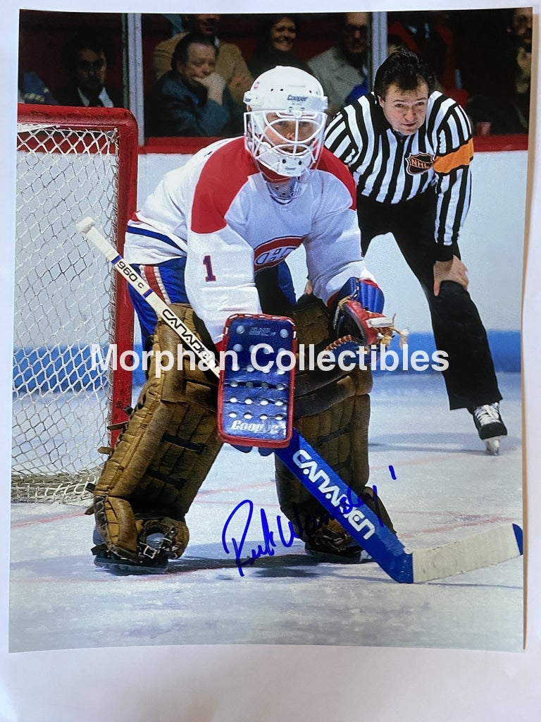 Rick Wamsley- Autographed 8X10 Photo - Montreal Canadiens