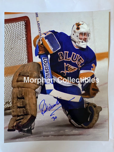 Rick Wamsley- Autographed 8X10 Photo - St Louis Blues
