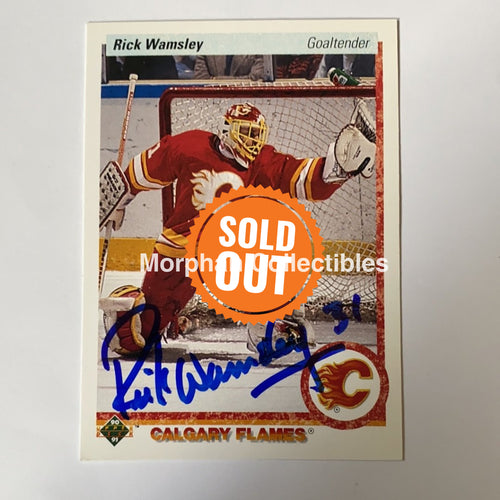 Rick Wamsley - Autographed Card 1990-91 Upper Deck