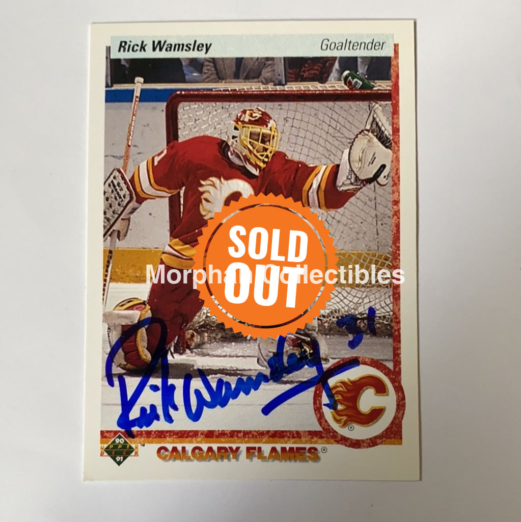 Rick Wamsley - Autographed Card 1990-91 Upper Deck