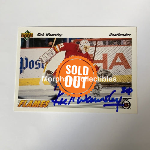 Rick Wamsley - Autographed Card 1991-92 Upper Deck