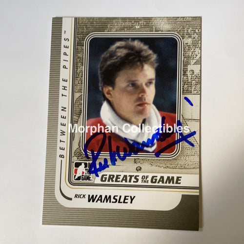 Rick Wamsley - Autographed Card Between The Pipes 2011
