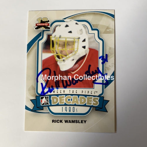 Rick Wamsley - Autographed Card Between The Pipes 2012