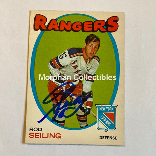 Rod Seiling - Autographed Card 1971-72 Opc