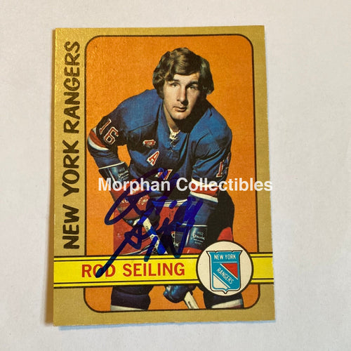 Rod Seiling - Autographed Card 1972-73 Opc