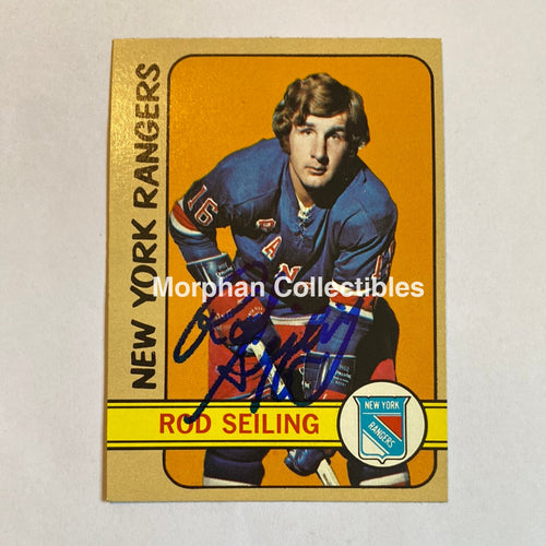 Rod Seiling - Autographed Card 1972-73 Topps