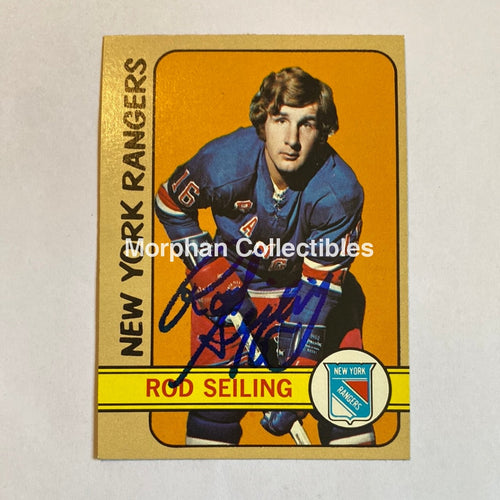 Rod Seiling - Autographed Card 1972-73 Topps