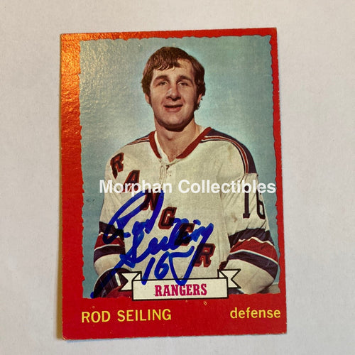 Rod Seiling - Autographed Card 1973-74 Opc