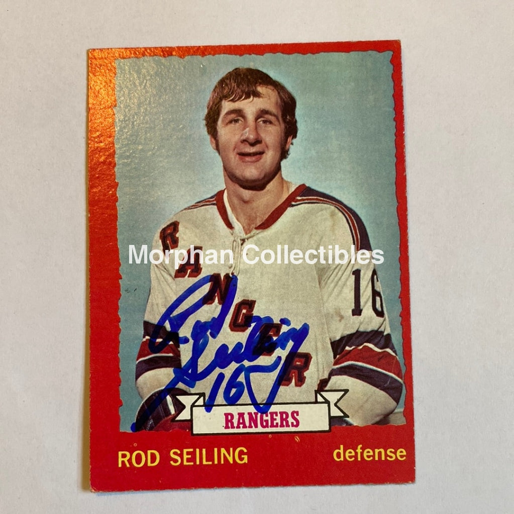 Rod Seiling - Autographed Card 1973-74 Opc