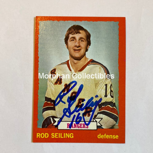 Rod Seiling - Autographed Card 1973-74 Topps