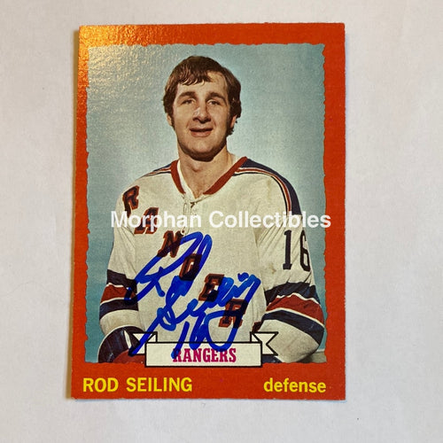 Rod Seiling - Autographed Card 1973-74 Topps