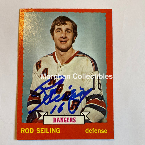 Rod Seiling - Autographed Card 1973-74 Topps