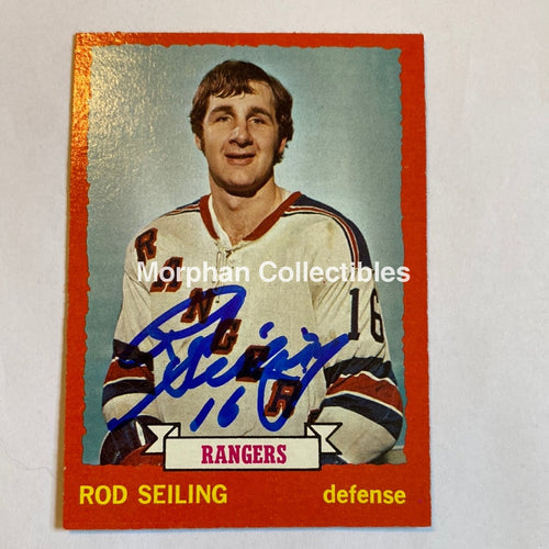 Rod Seiling - Autographed Card 1973-74 Topps