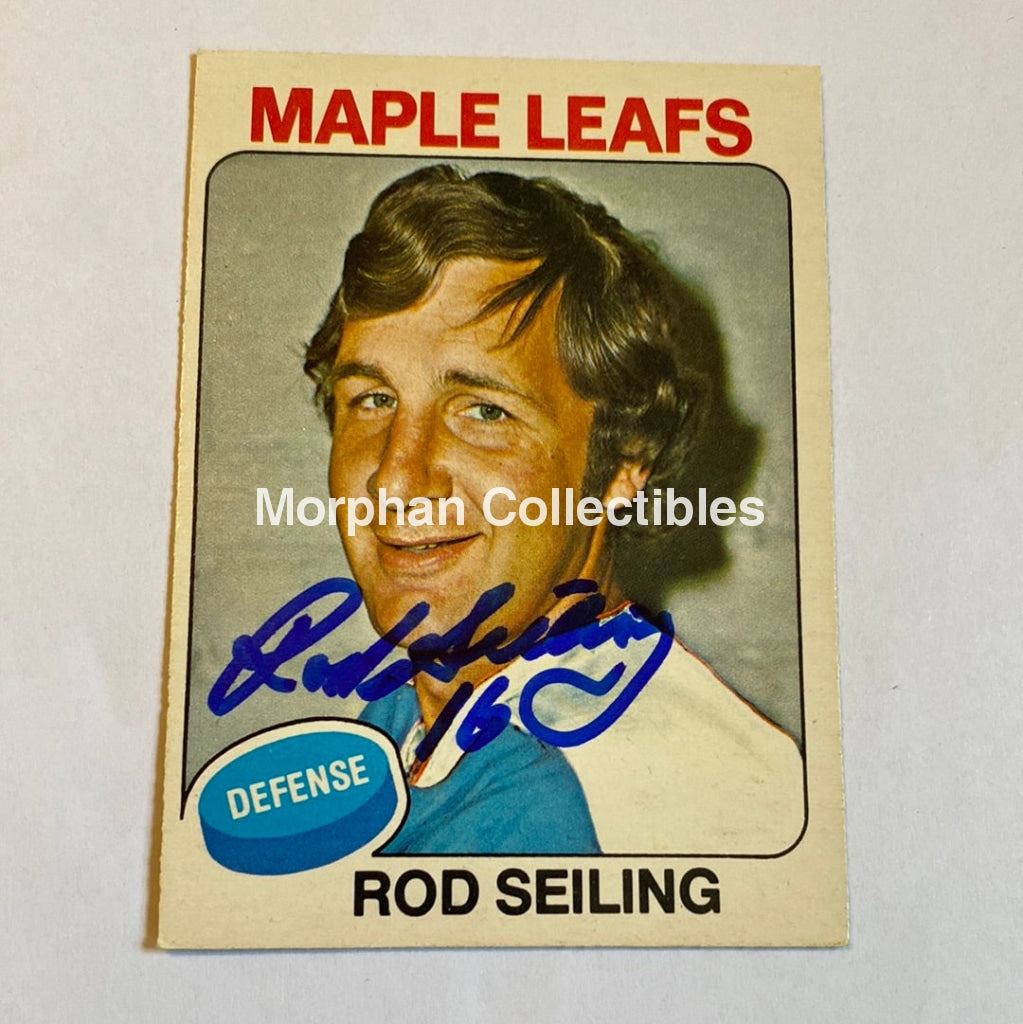 Rod Seiling - Autographed Card 1975-76 Opc