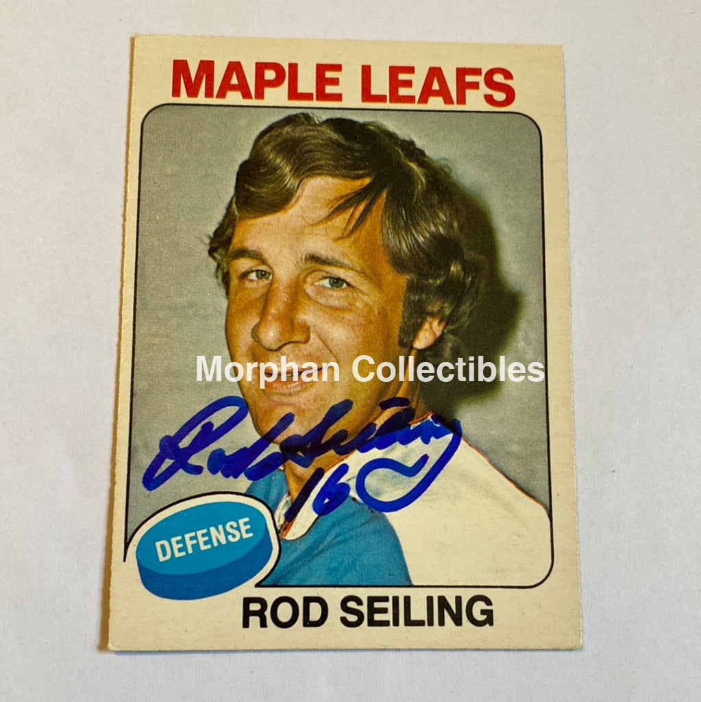 Rod Seiling - Autographed Card 1975-76 Opc