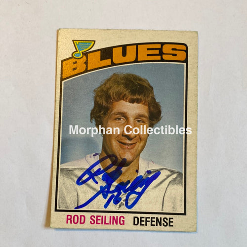 Rod Seiling - Autographed Card 1976-77 Opc