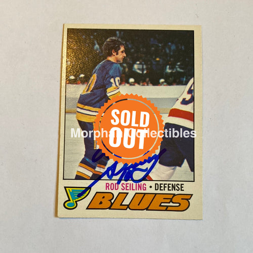 Rod Seiling - Autographed Card 1977-78 Opc