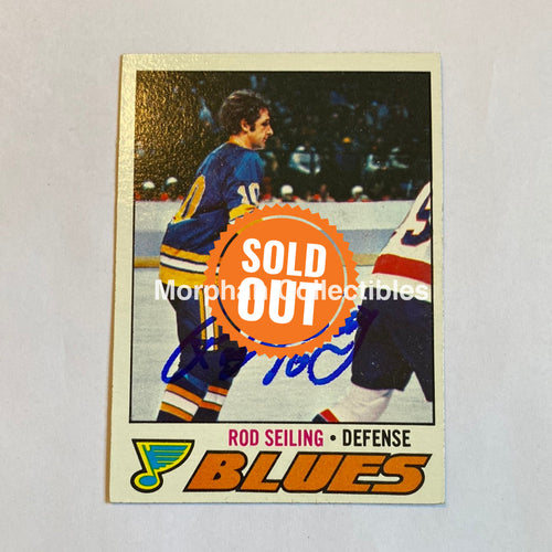 Rod Seiling - Autographed Card 1977-78 Topps