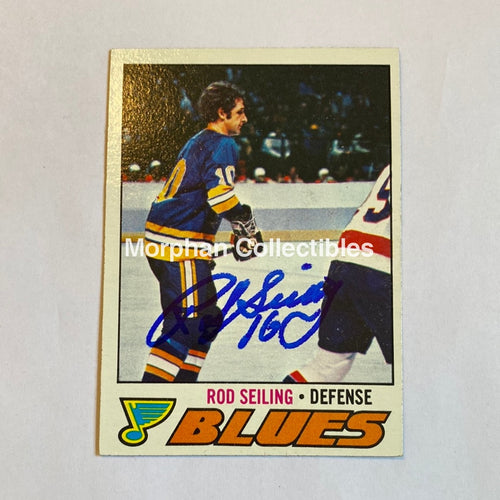 Rod Seiling - Autographed Card 1977-78 Topps