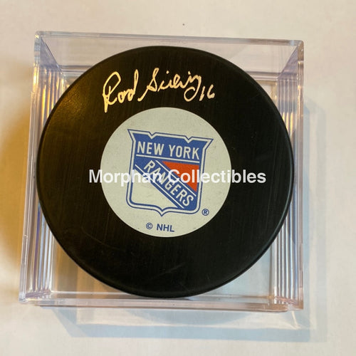 Rod Seiling - Autographed Puck New York Rangers