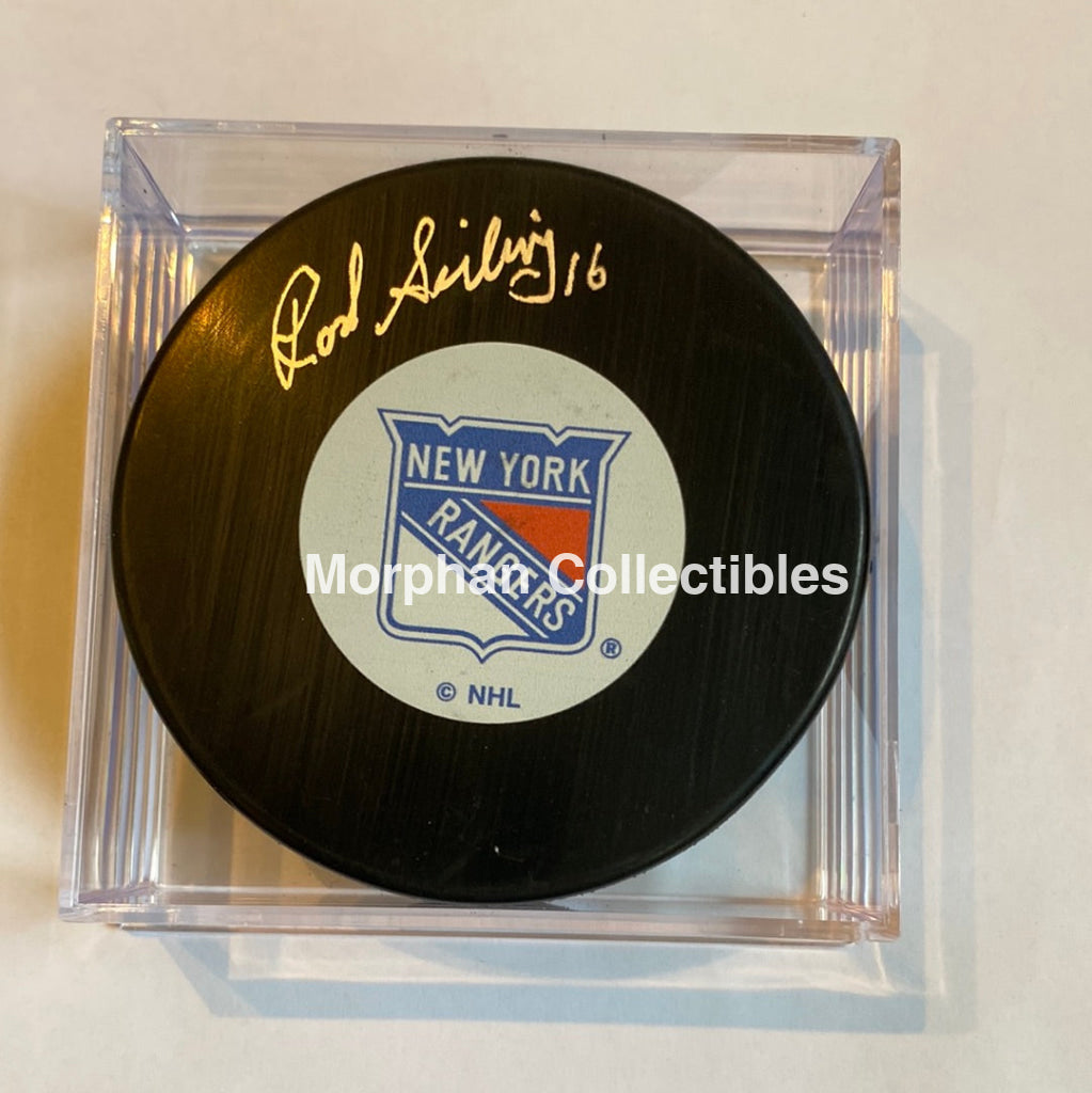 Rod Seiling - Autographed Puck New York Rangers