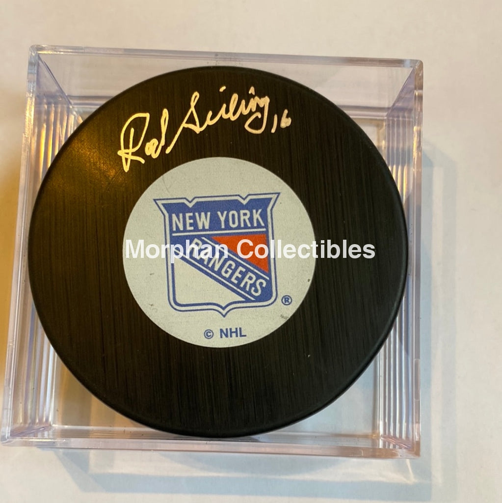 Rod Seiling - Autographed Puck New York Rangers