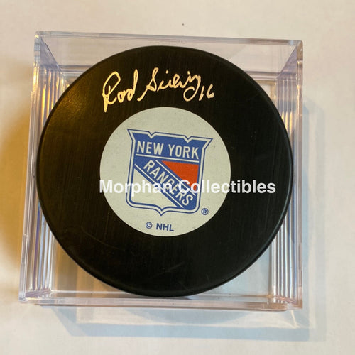 Rod Seiling - Autographed Puck New York Rangers