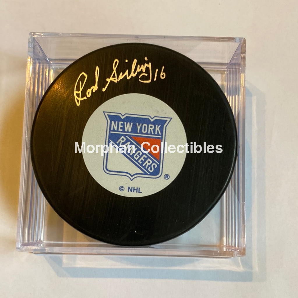 Rod Seiling - Autographed Puck New York Rangers